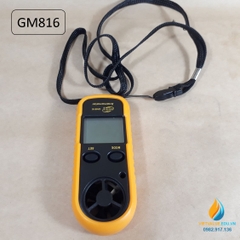 Máy đo tốc độ gió GM816, đo nhiệt độ, hiển thị LCD với độ chính xác cao, nhiều đơn vị chuyển đổi