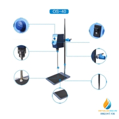 Máy khuấy, trộn, cắt hỗn hợp dung dịch JOAN LAB OS40, công suất 40W