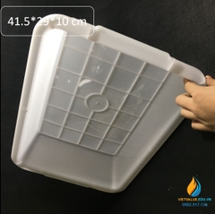 Khay nhựa đựng dụng cụ 41.5x29x10cm, khay nhựa đựng dụng cụ thí nghiệm