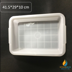 Khay nhựa đựng dụng cụ 41.5x29x10cm, khay nhựa đựng dụng cụ thí nghiệm