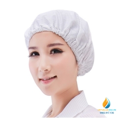 Mũ chùm đầu chống tĩnh điện, chống bám bụi thiết bị phòng sạch điện tử