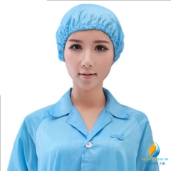 Mũ chùm đầu chống tĩnh điện, chống bám bụi thiết bị phòng sạch điện tử