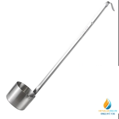 Muỗng đong dung dịch lỏng 250ml, chất liệu Inox 304 không gỉ, cán dài, có mỏ rót