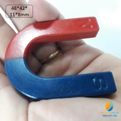 Nam châm chữ U kích thước 48mm*42mm*11mm*8mm nam châm thí nghiệm từ tính mạnh