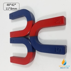 Nam châm chữ U kích thước 48mm*42mm*11mm*8mm nam châm thí nghiệm từ tính mạnh