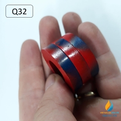 Nam châm tròn Q32 đường kính ngoài 32m, trong 16mm, nam châm thí nghiệm từ tính