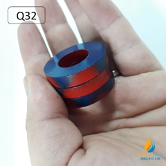Nam châm tròn Q32 đường kính ngoài 32m, trong 16mm, nam châm thí nghiệm từ tính
