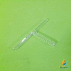 Ống dẫn khí thủy tinh 3 nhánh chữ T, đường kính 7mm, ống dẫn thí nghiệm dẫn khí