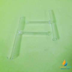 Ống dẫn khí thủy tinh 3 nhánh chữ T, đường kính 7mm, ống dẫn thí nghiệm dẫn khí