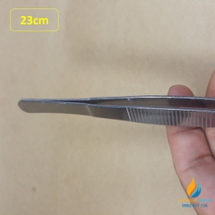 Nhíp gắp mẫu vật phòng thí nghiệm théo không gỉ, dài 20cm, bản to