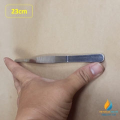 Nhíp gắp mẫu vật phòng thí nghiệm théo không gỉ, dài 20cm, bản to