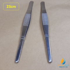 Nhíp gắp mẫu vật phòng thí nghiệm théo không gỉ, dài 20cm, bản to