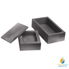 Nồi nấu kim loại bằng than chì có nắp đậy , kích thước 70*40*30mm