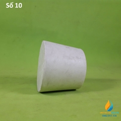 Nút cao su số 10 nắp bình,đáy lớn 52mm, đáy bé 44mm, cao 33mm