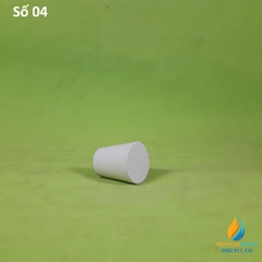 Nút cao su số 4 nắp bình,đáy lớn 26mm, đáy bé 20mm, cao 29mm
