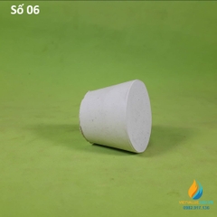 Nút cao su số 6 nắp bình,đáy lớn 33mm, đáy bé 25mm, cao 29mm