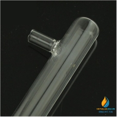 Ống nghiệm thủy tinh có nhánh chiết dưới, kích thước đường kính 2cm, dài 20cm