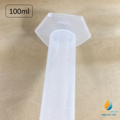 Ống đong nhựa có chân đế, chia vạch, dung tích 100ml