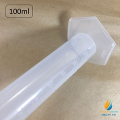 Ống đong nhựa có chân đế, chia vạch, dung tích 100ml