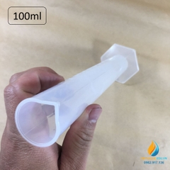 Ống đong nhựa có chân đế, chia vạch, dung tích 100ml
