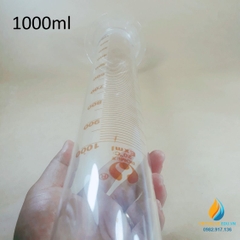 Ống đong thủy tinh chân đế có vạch chia dung tích 1000ml, hãng Bomex