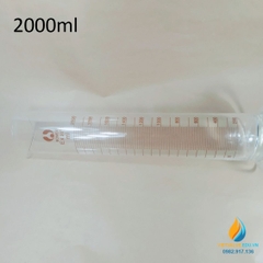 Ống đong thủy tinh chân đế có vạch chia dung tích 2000ml, hãng Bomex