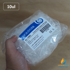 Đầu côn trắng, dung tích 10ul, đóng gói túi 1000 cái, hãng Biologix Mỹ, tiệt trùng hoàn toàn