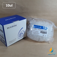 Đầu côn trắng, dung tích 10ul, đóng gói túi 1000 cái, hãng Biologix Mỹ, tiệt trùng hoàn toàn