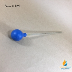Ống hút thủy tinh, vạch chia, dung tích 1ml