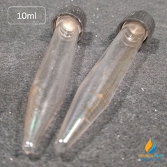 Ống ly tâm thủy tinh đáy nhọn, dung tích 5ml, nắp vặn, vạch chia chịu lực quay cao