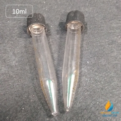 Ống ly tâm thủy tinh đáy nhọn, dung tích 5ml, nắp vặn, vạch chia chịu lực quay cao