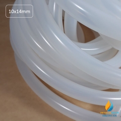 Ống dẫn cao su kích thước 10x14mm màu trong suốt chịu ăn mòn hóa chất, dài 1m