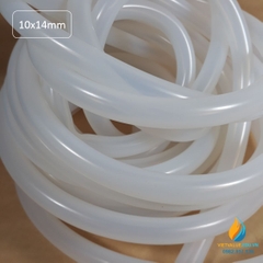 Ống dẫn cao su kích thước 10x14mm màu trong suốt chịu ăn mòn hóa chất, dài 1m