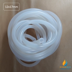 Ống dẫn cao su kích thước 12x17mm trong suốt chịu ăn mòn hóa chất dài 1m