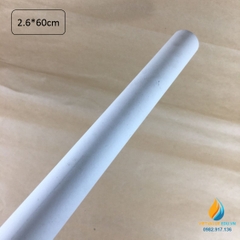 Ống sứ nung chịu nhiệt cao, kích thước dài 60cm, đường kính ngoài 26mm