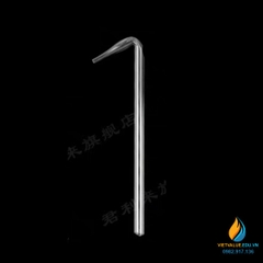 Ống dẫn thủy tinh thẳng, đường kính trong 5mm, dài 10cm, ống dẫn khí thí nghiệm