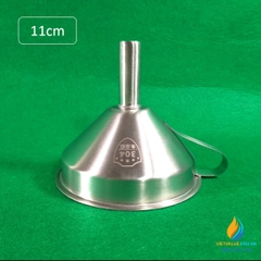 Phếu rót Inox 304 không gỉ, đường kính miệng 11cm, có tay cầm