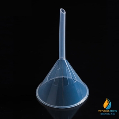 Phễu rót hóa chất, đường kính 90mm, nhựa PP trong suốt