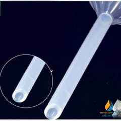 Phễu rót hóa chất, đường kính 90mm, nhựa PP trong suốt