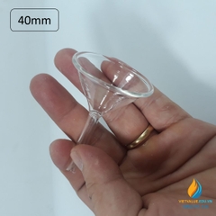 Phễu thủy tinh rót hóa chất, đường kính miệng phễu 40mm