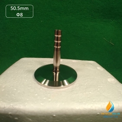 Khớp nối ống đường kính đế 50.5mm Ф8 vòi, chất liệu  Inox 304