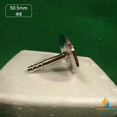 Khớp nối ống đường kính đế 50.5mm Ф8 vòi, chất liệu  Inox 304