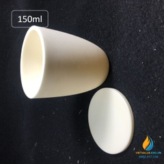 Cốc nhôm Oxit dung tích 150ml, có nắp, chịu nhiệt 1800 độ C