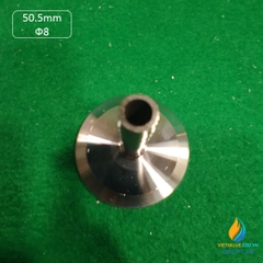 Khớp nối ống đường kính đế 50.5mm Ф8 vòi, chất liệu  Inox 304