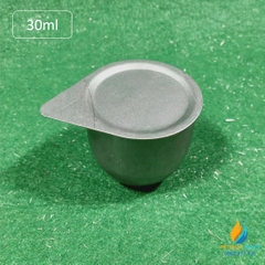Chén sắt nung, dung tích 30ml có nắp đậy, chén nung bằng sắt phòng thí nghiệm