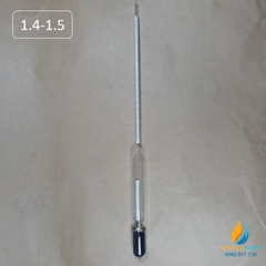 Tỷ trọng kế 1,4-1,5, tỷ trọng kế thủy tinh vạch chia chính xác, đo mật độ chất lỏng