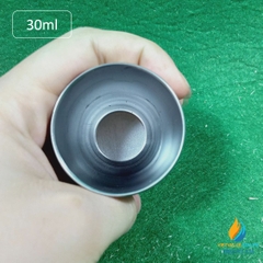 Chén sắt nung, dung tích 30ml có nắp đậy, chén nung bằng sắt phòng thí nghiệm