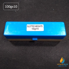 Bộ quả nặng có rãnh trọng lượng 100g, bộ 10 quả, bộ quả nặng gia trọng có rãnh