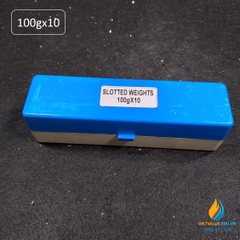 Bộ quả nặng có rãnh trọng lượng 100g, bộ 10 quả, bộ quả nặng gia trọng có rãnh
