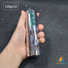 Bộ quả nặng có rãnh trọng lượng 100g, bộ 10 quả, bộ quả nặng gia trọng có rãnh